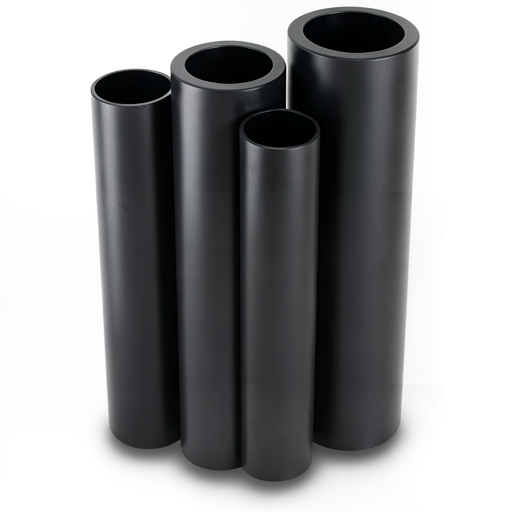 HDPE Pipes PE 80 Pressure 6 Bar Outside Diameter 630 mm Thickness 28.7 mm Black