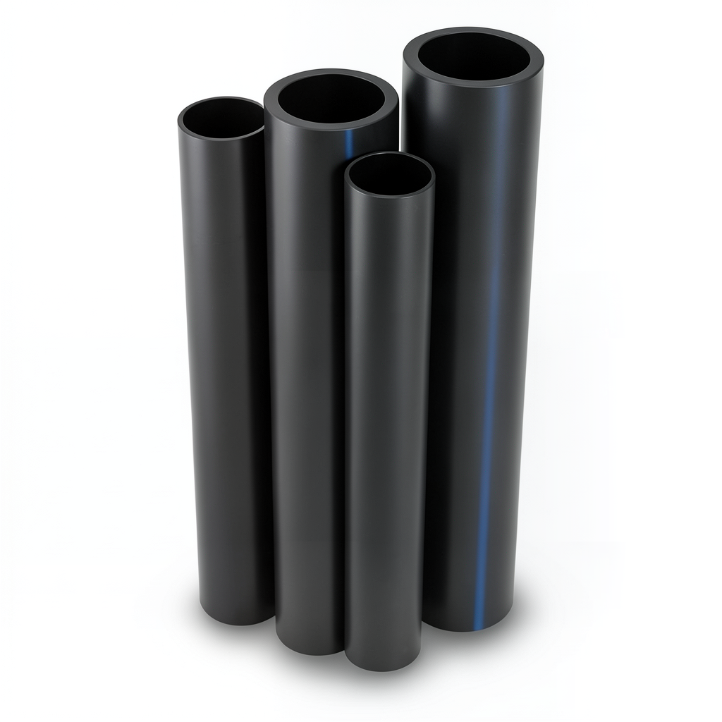مواسير HDPE PE 80 ضغط 6 بار قطر خارجي 710 مم سمك 32.3 مم لون أسود