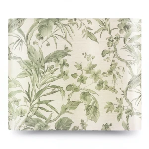 Italian Wooded Wallpaper Size 10m×1.06m Beige with Green, Model Z21839