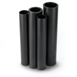 مواسير HDPE PE 80 ضغط 6 بار قطر خارجي 900 مم سمك 41 مم لون أسود