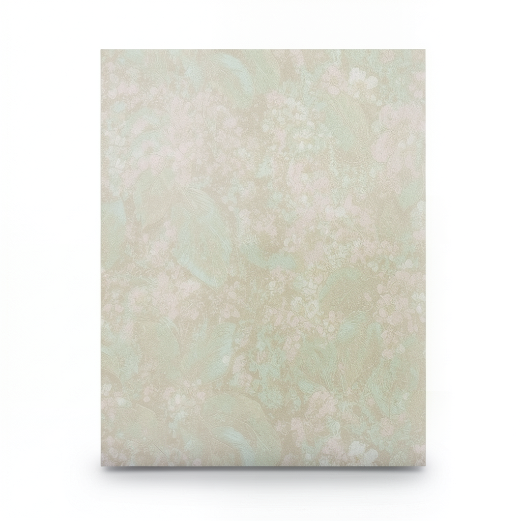 Italian Wallpaper 10m×0.73m Beige with Green, Model 24006