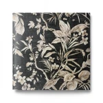 Wooded Wallpaper 10m x 1.06m Black with Beige, Model Z21836