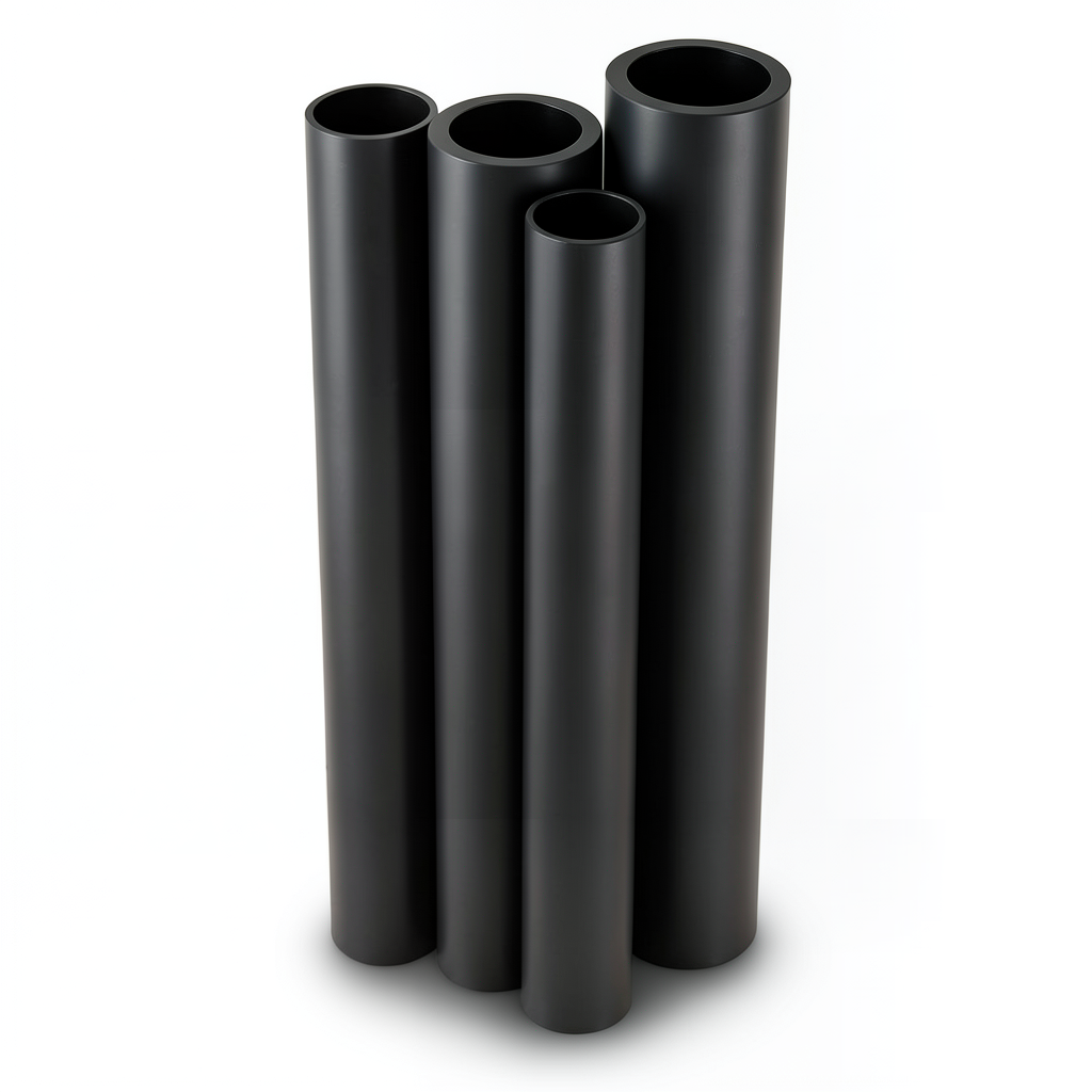 HDPE Pipes PE 80 Pressure 6 Bar Outside Diameter 450 mm Thickness 20.5 mm Black