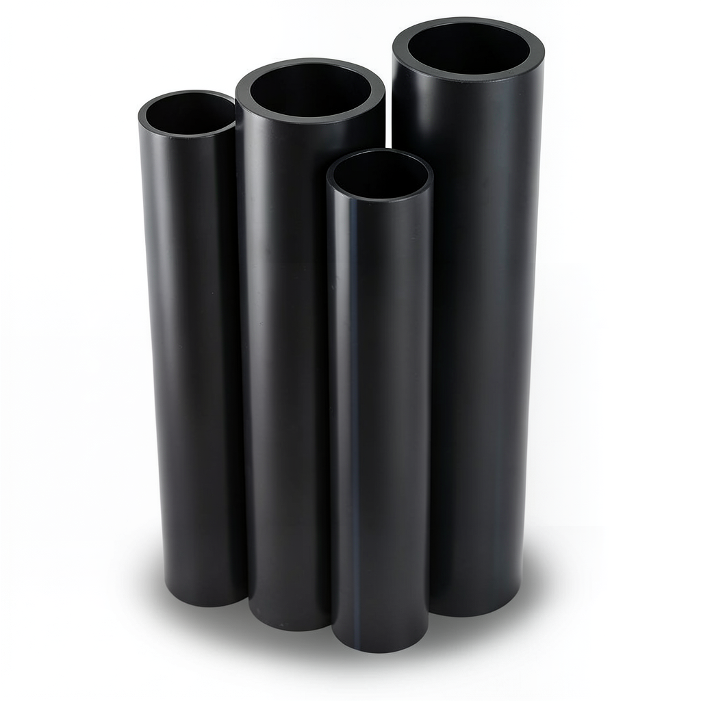 مواسير HDPE PE 80 ضغط 6 بار قطر خارجي 560 مم سمك 25.5 مم لون أسود