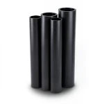 مواسير HDPE PE 80 ضغط 6 بار قطر خارجي 710 مم سمك 32.3 مم لون أسود