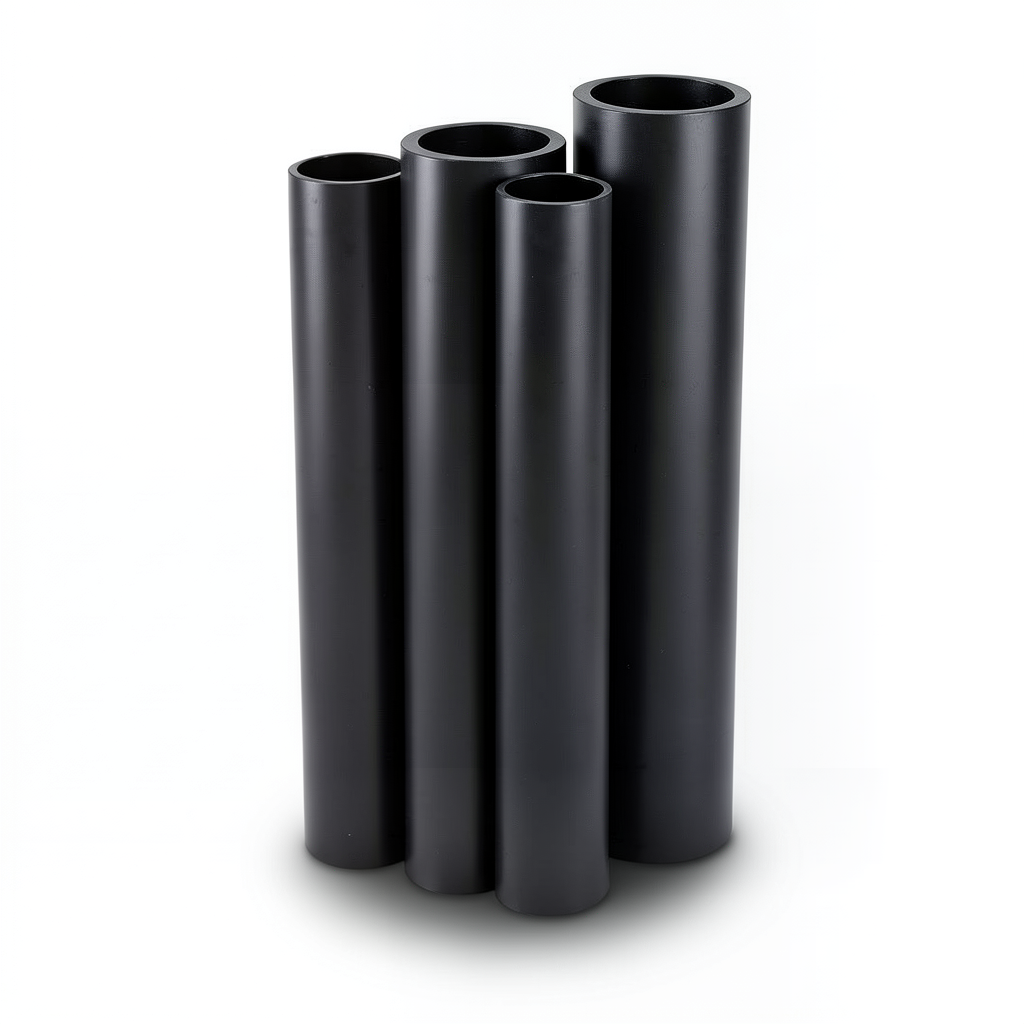 HDPE Pipes PE 80 Pressure 6 Bar Outside Diameter 710 mm Thickness 32.3 mm Black