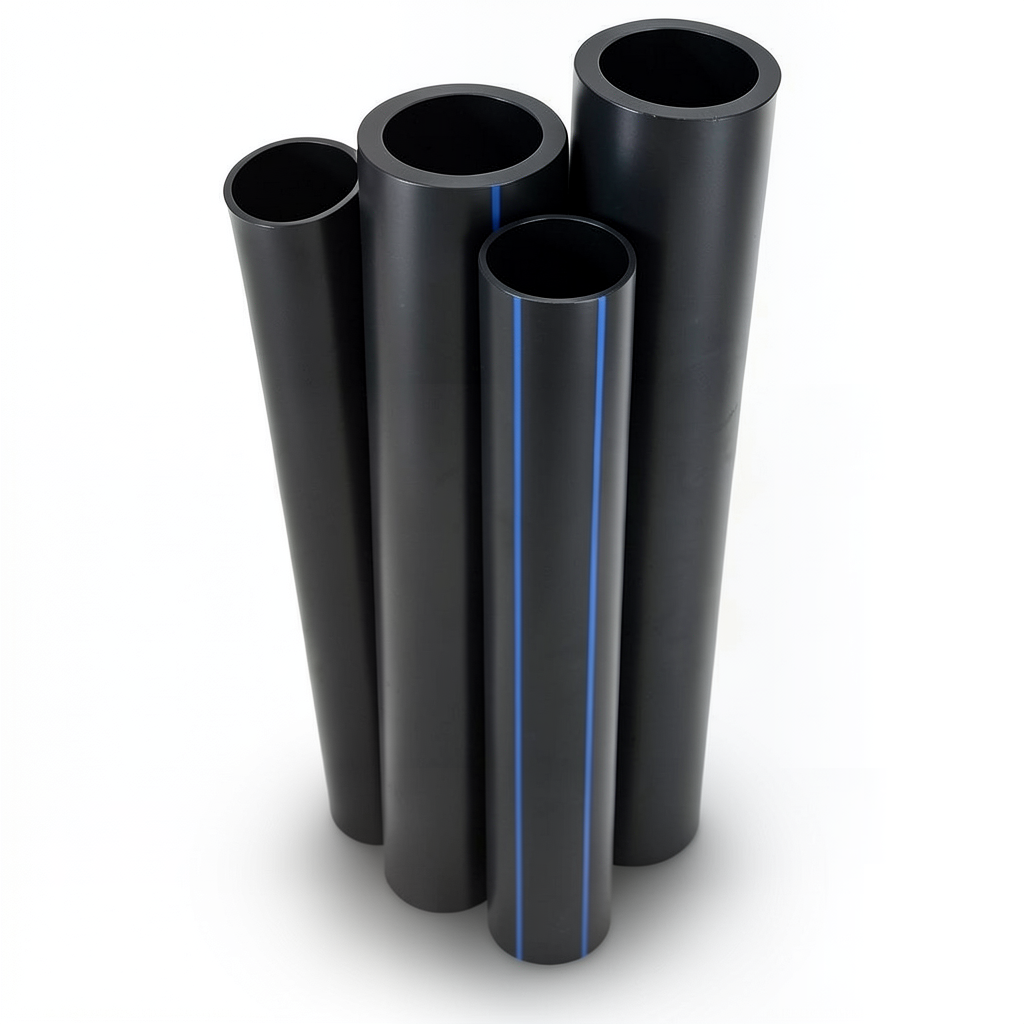 Al-Rajhi HDPE Pipes PE 80 Pressure 6 Bar Outside Diameter 200 mm Thickness 9.1 mm Black
