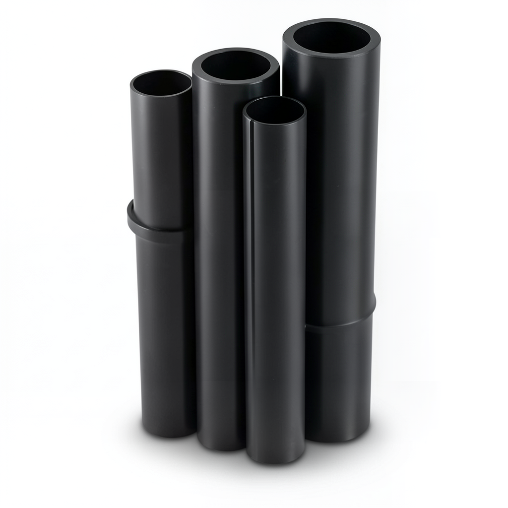 HDPE Pipes PE 80 Pressure 6 Bar 800 mm Diameter 36.4 mm Thickness Black