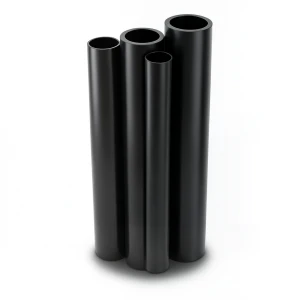 HDPE Pipes PE 80 Pressure 6 Bar Outside Diameter 225 mm Thickness 10.3 mm Black