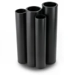 مواسير HDPE PE 80 ضغط 6 بار قطر خارجي 900 مم سمك 41 مم لون أسود