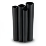 مواسير HDPE PE 80 ضغط 6 بار قطر خارجي 250 مم سمك 11.4 مم لون أسود