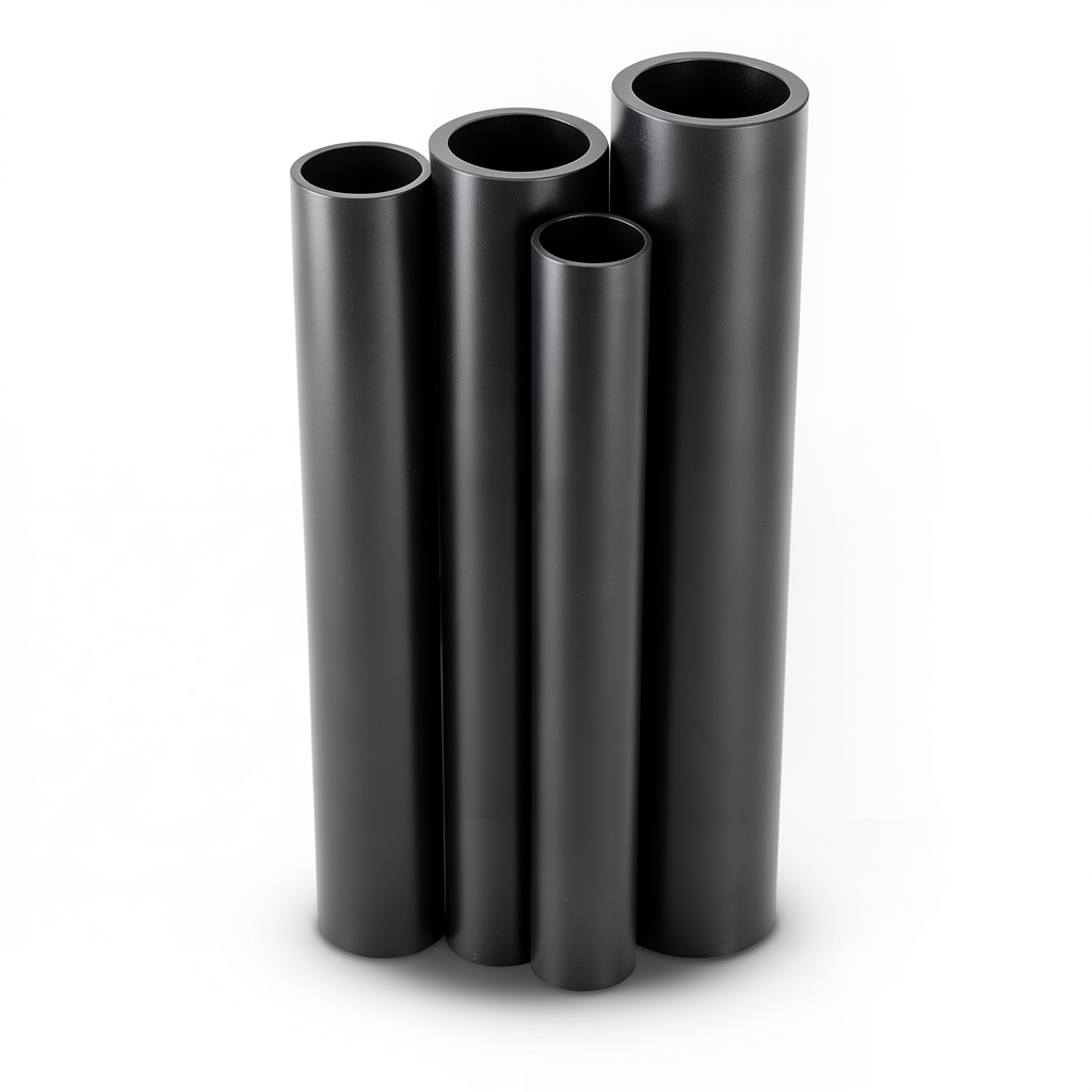 مواسير HDPE PE 80 ضغط 6 بار قطر 1200 مم سمك 54.6 مم لون أسود