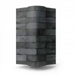 Stone wall decoration, dark gray color, length 10 m, width 0.53 m, model 446340   