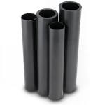 مواسير HDPE PE 80 ضغط 6 بار قطر خارجي 560 مم سمك 25.5 مم لون أسود