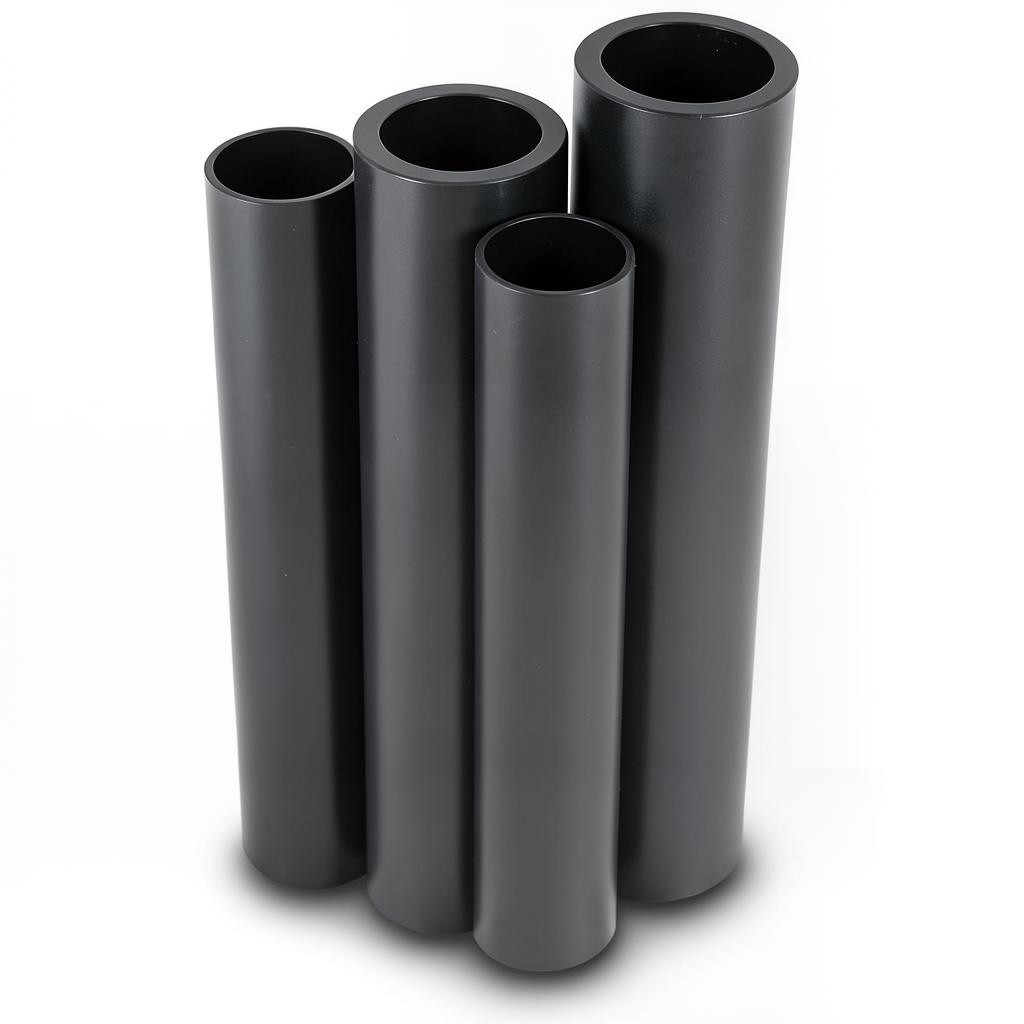 مواسير HDPE PE 80 ضغط 6 بار قطر خارجي 560 مم سمك 25.5 مم لون أسود