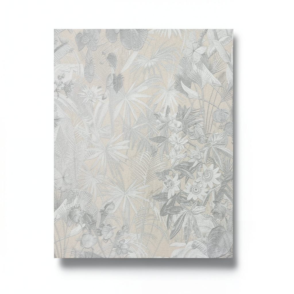Italian Wall Covering Gray with Beige, 10m x 1.06m, Model BM29044