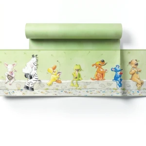 Youth and Children Wallpaper 10m×0.53m Green, Model 296006