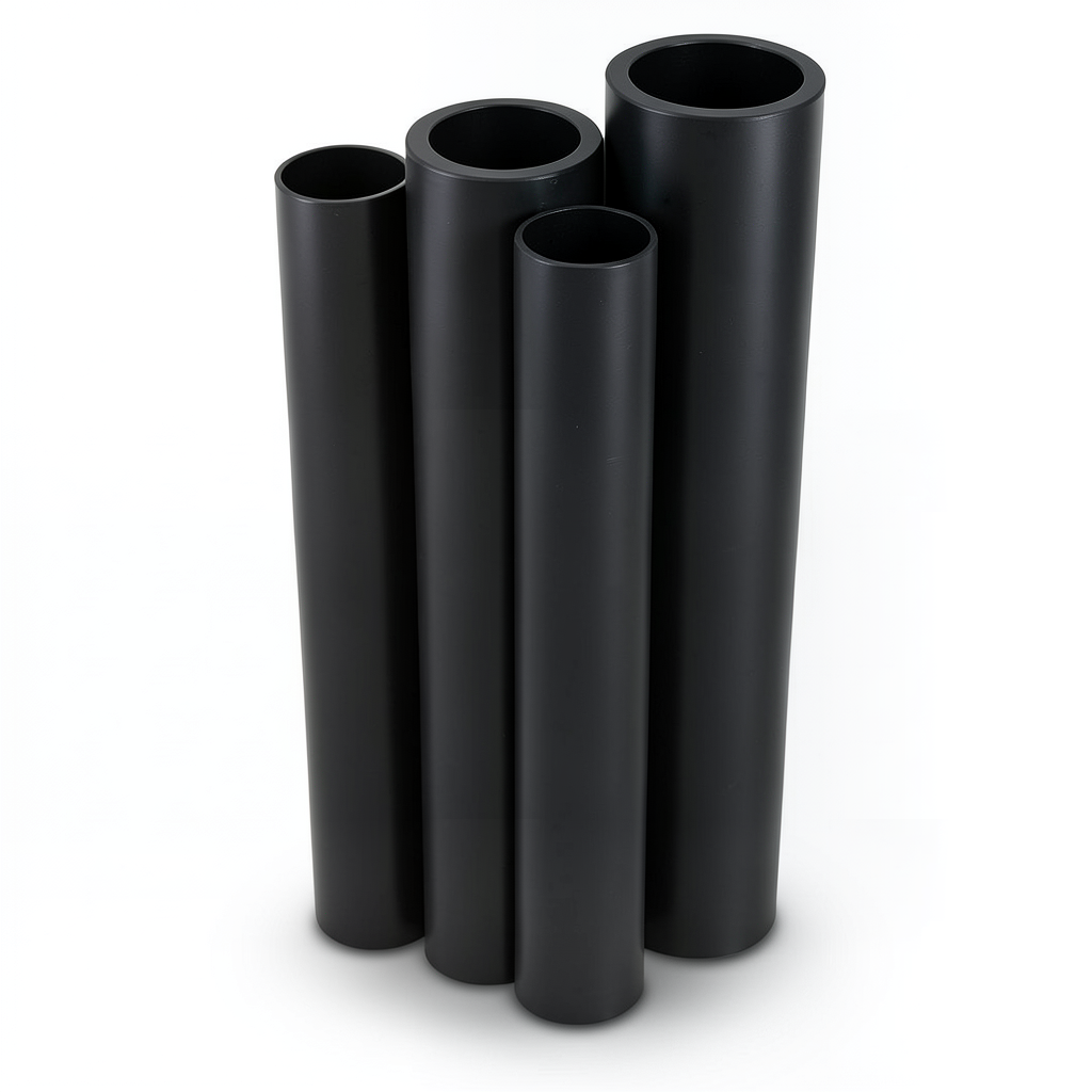HDPE Pipes PE 80 Pressure 6 Bar Outside Diameter 1000 mm Thickness 45.5 mm Black