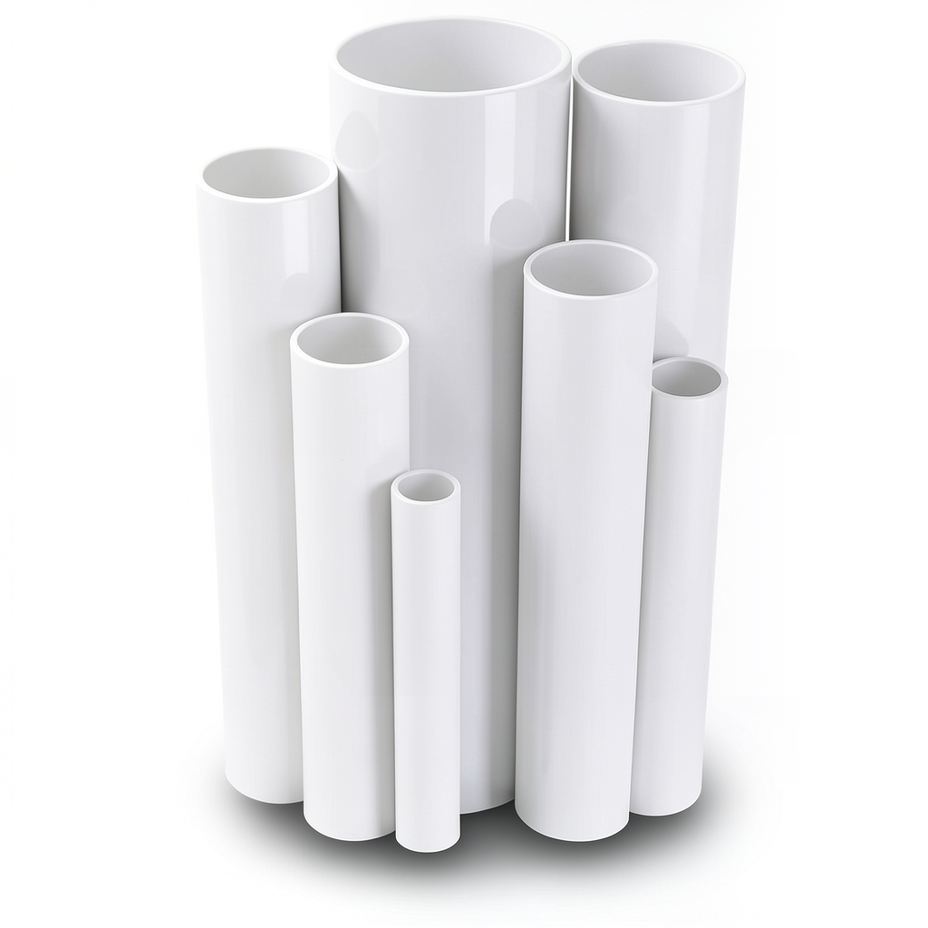 مواسير UPVC ضغط 4 بار قطر خارجي 110 مم سمك 2.2 مم لون أبيض