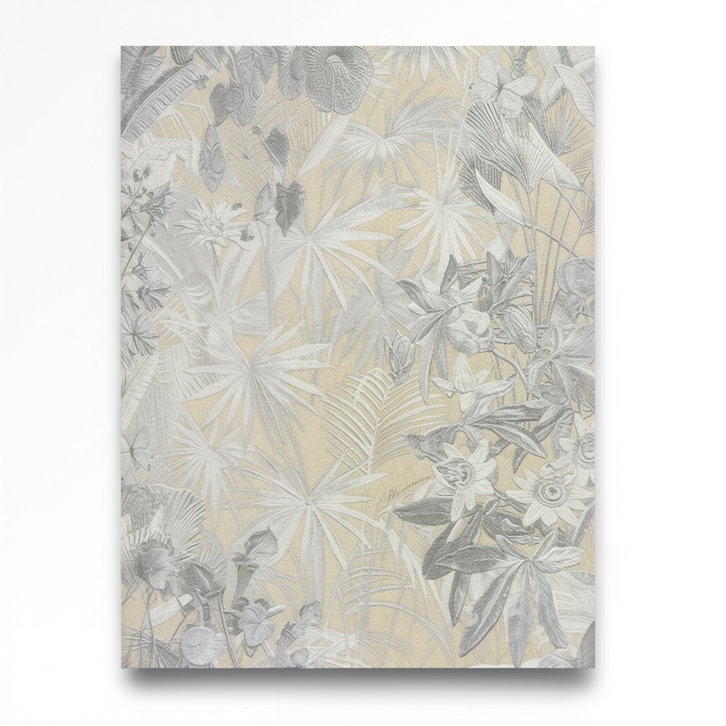 Italian Wall Covering Gray with Beige, 10m x 1.06m, Model BM29044