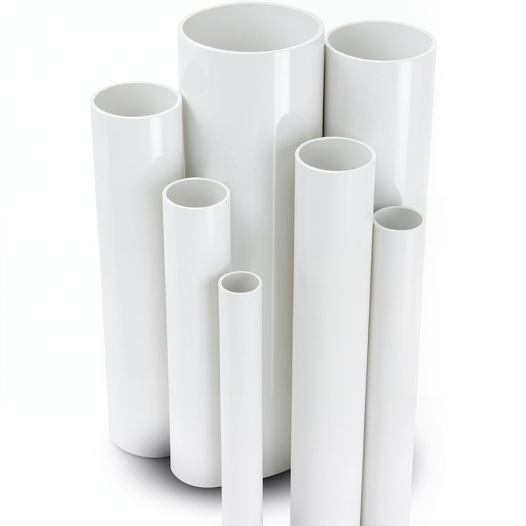 UPVC Pipes Nominal Pressure 6 Bar Outside Diameter 110 mm Thickness 3.2 mm White