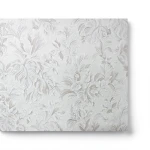 Leaf-patterned Wall Covering 10m×1.06m Light Gray Color