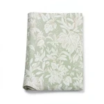 Leaf-patterned Italian Paper 10m×1.06m Light Green with Beige, Model Z46052