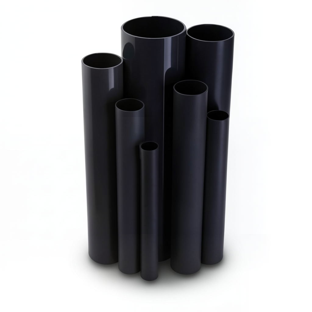 مواسير UPVC ضغط اسمي 6 بار قطر خارجي 110 مم سمك 3.2 مم لون اسود