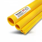 مواسير HDPE نيبروبلاست PE 100 ضغط 20 بار قطر خارجي 355 مم سمك 39.7 مم لون أصفر 