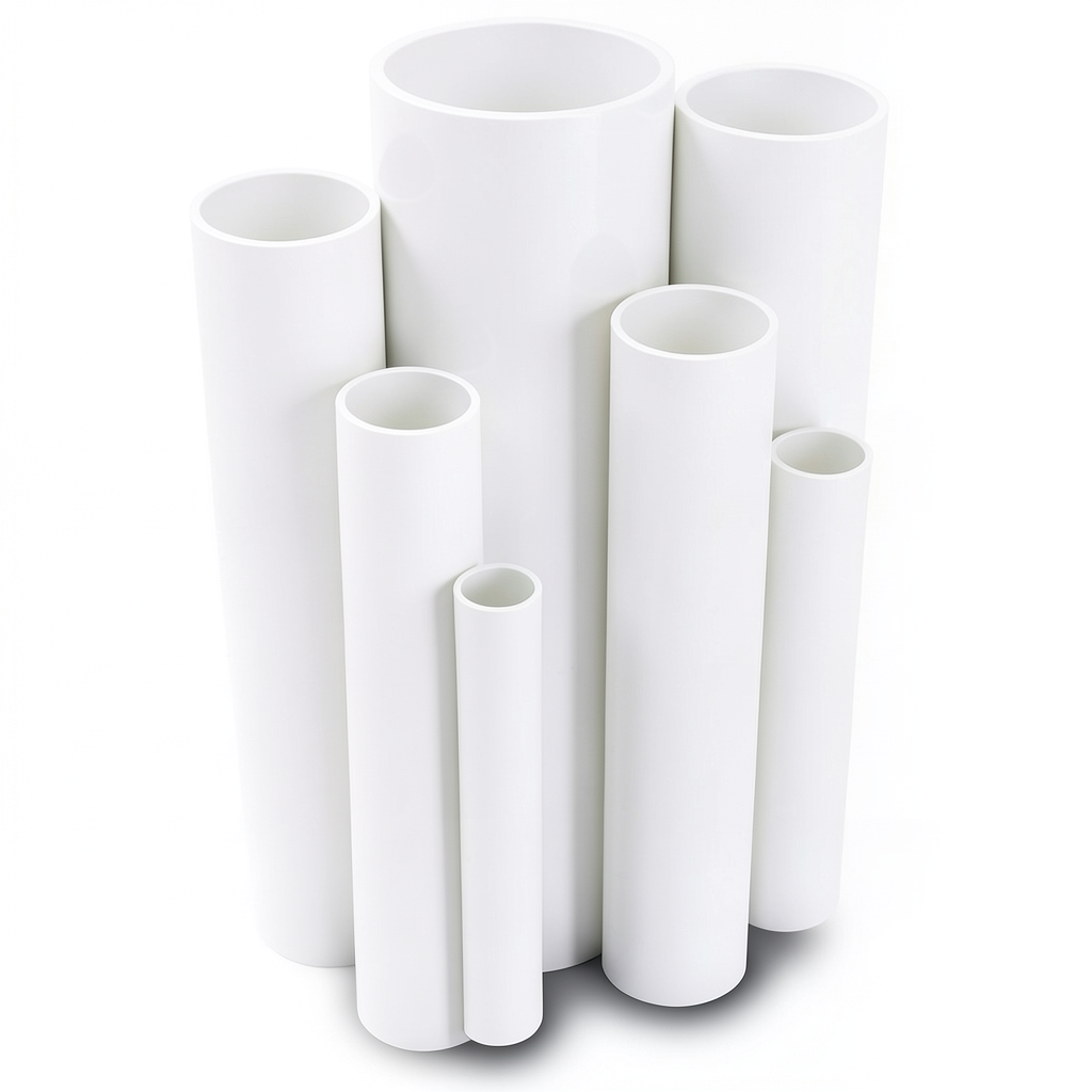 UPVC Pipes Nominal Pressure 10 Bar Outside Diameter 110 mm Thickness 5.3 mm White