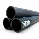 مواسير HDPE نيبروبلاست PE 100 ضغط 20 بار قطر خارجي 450 مم سمك 50.3 مم لون اسود