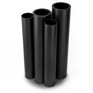 مواسير HDPE PE 80 ضغط 6 بار قطر 1400 مم سمك 63.7 مم لون أسود