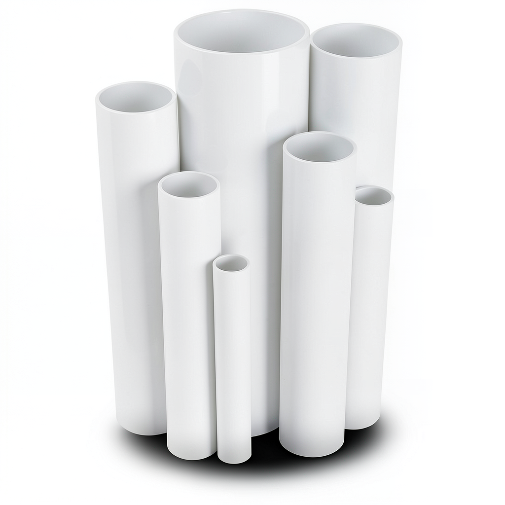 مواسير UPVC ضغط 4 بار قطر خارجي 110 مم سمك 2.2 مم لون أبيض