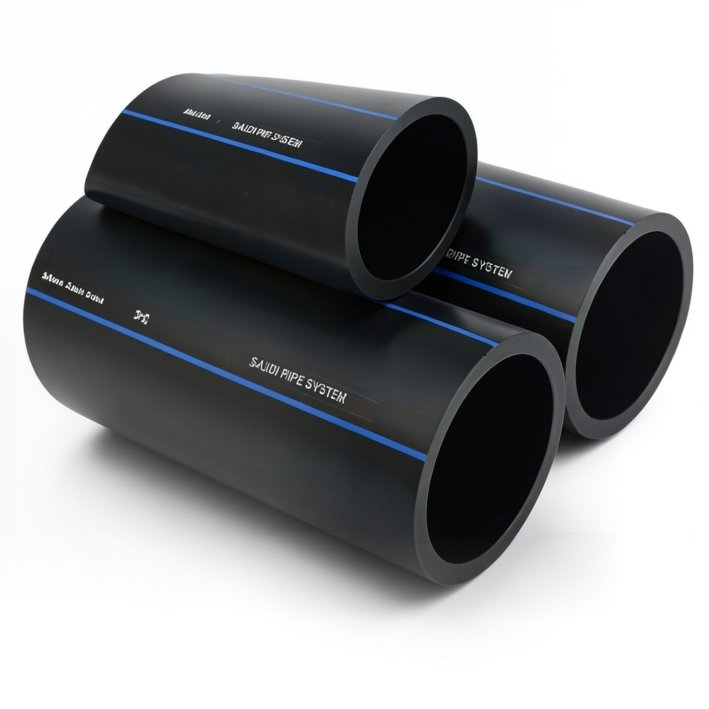 SPS HDPE Pipes PE 100 Pressure 10 Bar Outside Diameter 75 mm Thickness 4.5 mm Black | Saudi Pipes Systems (SPS)
