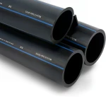 أنابيب HDPE PE 100 ضغط 16 بار قطر خارجي 75 مم سمك 6.8 مم لون أسود | مصنع أنظمة الانابيب السعودي (SPS)