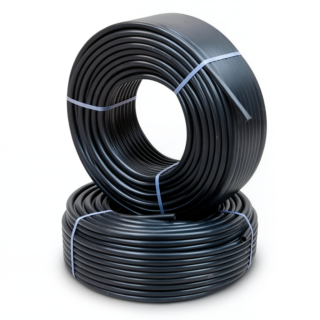 HDPE Pipes PE 80 Pressure 10 Bar Diameter 20 mm Thickness 1.8 mm Black