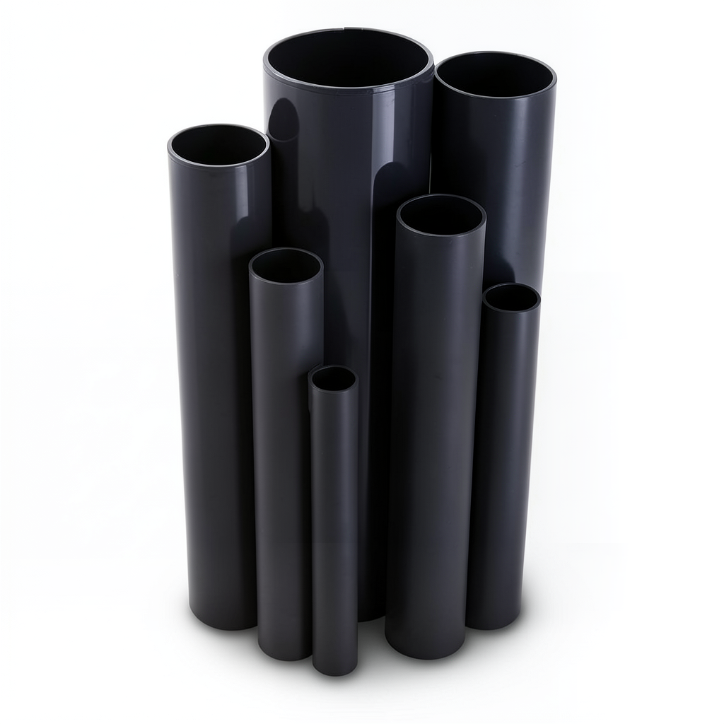 مواسير UPVC ضغط 4 بار قطر خارجي 110 مم سمك 2.2 مم لون اسود