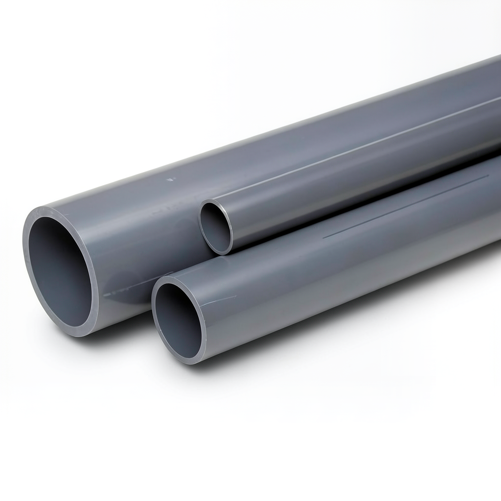 مواسير UPVC ضغط 12.5 بار قطر خارجي 225 مم سمك 10.8 مم