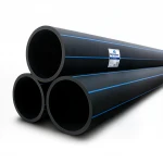 مواسير HDPE نيبروبلاست PE 100 ضغط 20 بار قطر خارجي 400 مم سمك 44.7 مم لون اسود