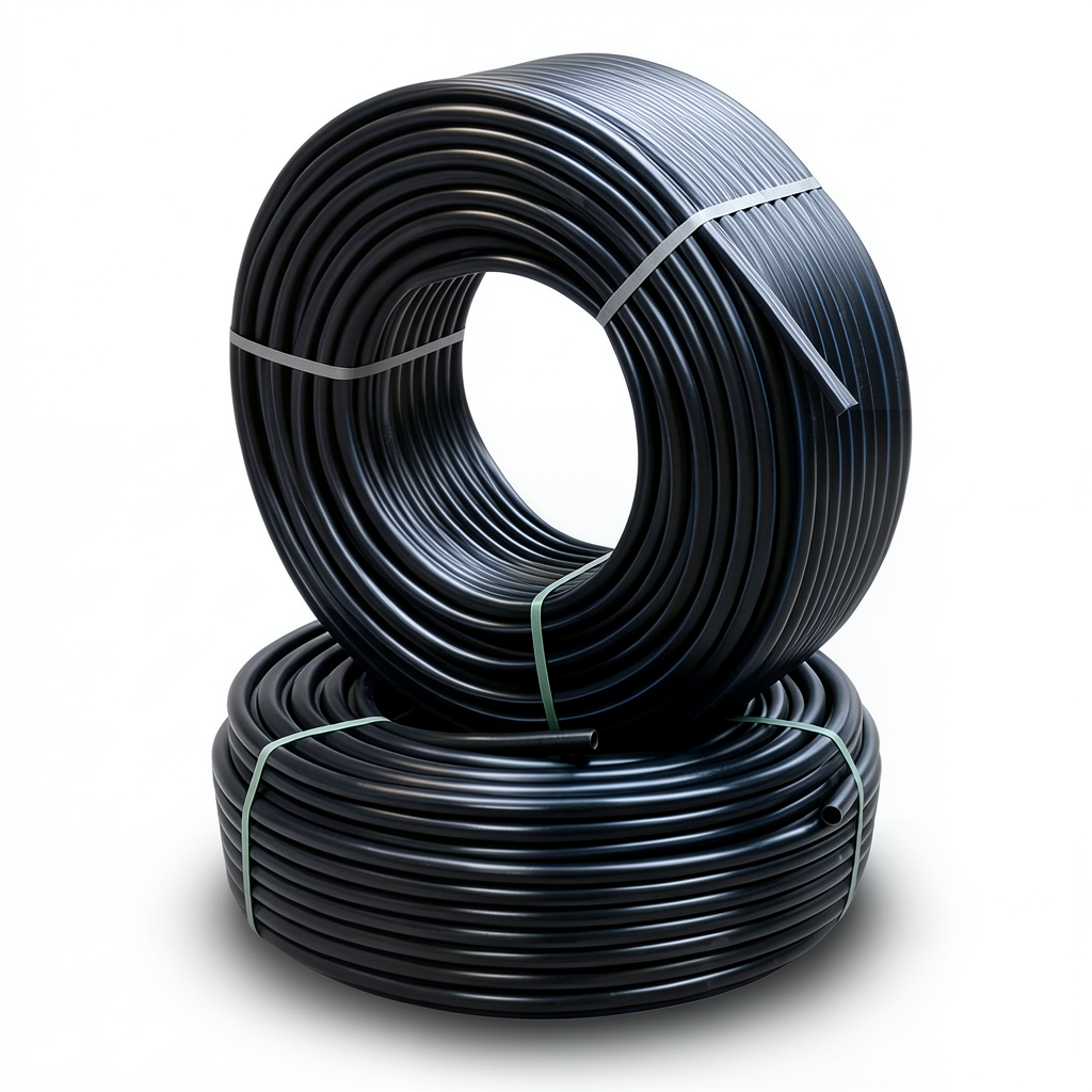 أنابيب HDPE PE 80 ضغط 10 بار قطر خارجي 75 مم سمك 5.6 مم لون أسود