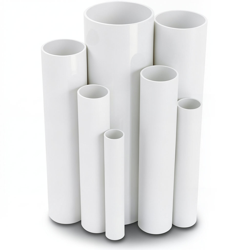 UPVC Pipes Nominal Pressure 10 Bar Outside Diameter 110 mm Thickness 5.3 mm White