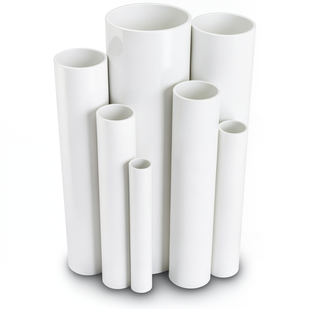 مواسير UPVC ضغط 4 بار قطر خارجي 110 مم سمك 2.2 مم لون أبيض
