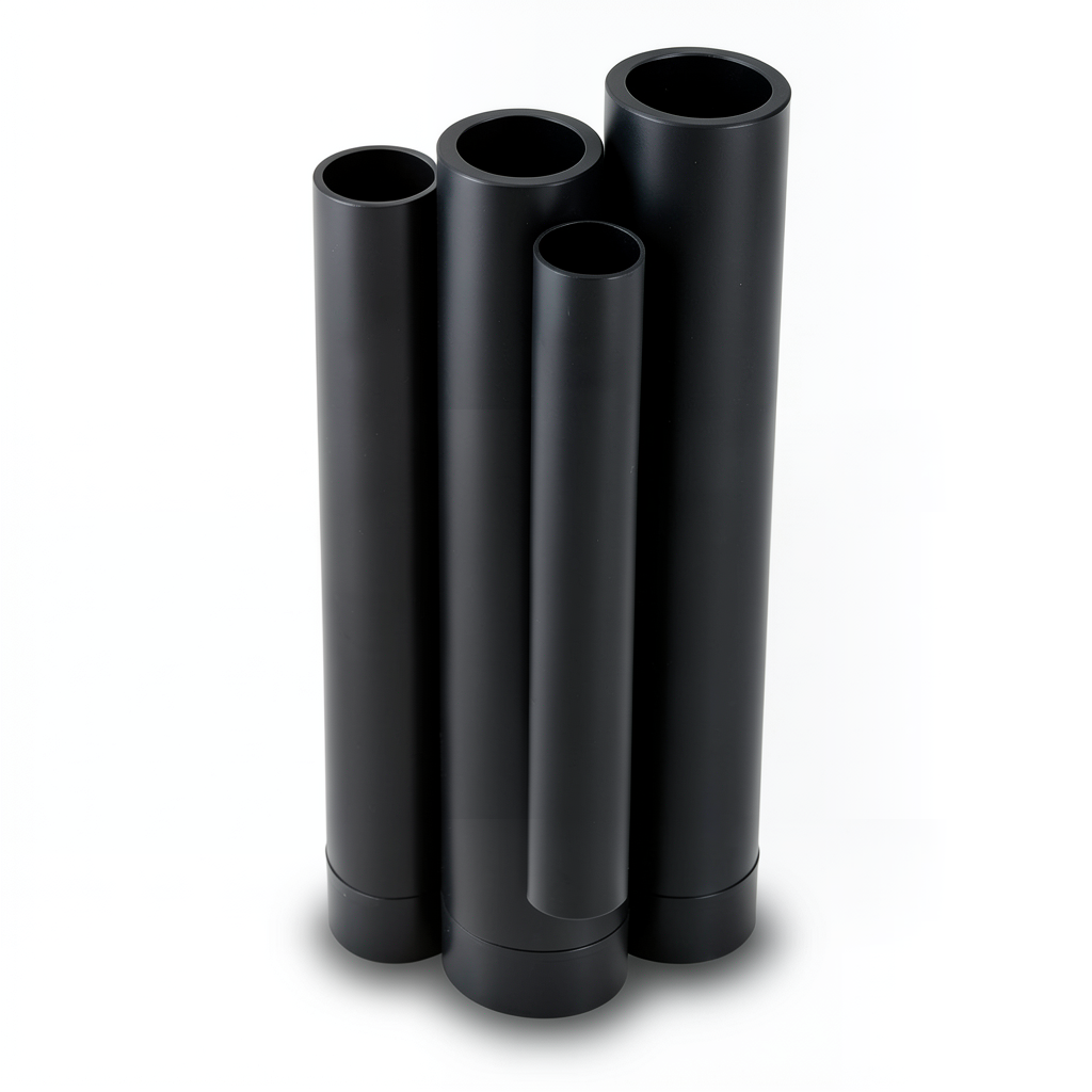 أنابيب HDPE الراجحي PE 80 ضغط 10 بار قطر 180 مم سمك 13.3 مم أسود