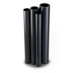 أنابيب HDPE PE 80 ضغط 10 بار قطر خارجي 225 مم سمك 16.6 مم لون أسود
