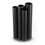 أنابيب HDPE PE 80 ضغط 10 بار قطر 250 مم سمك 18.4 مم لون أسود