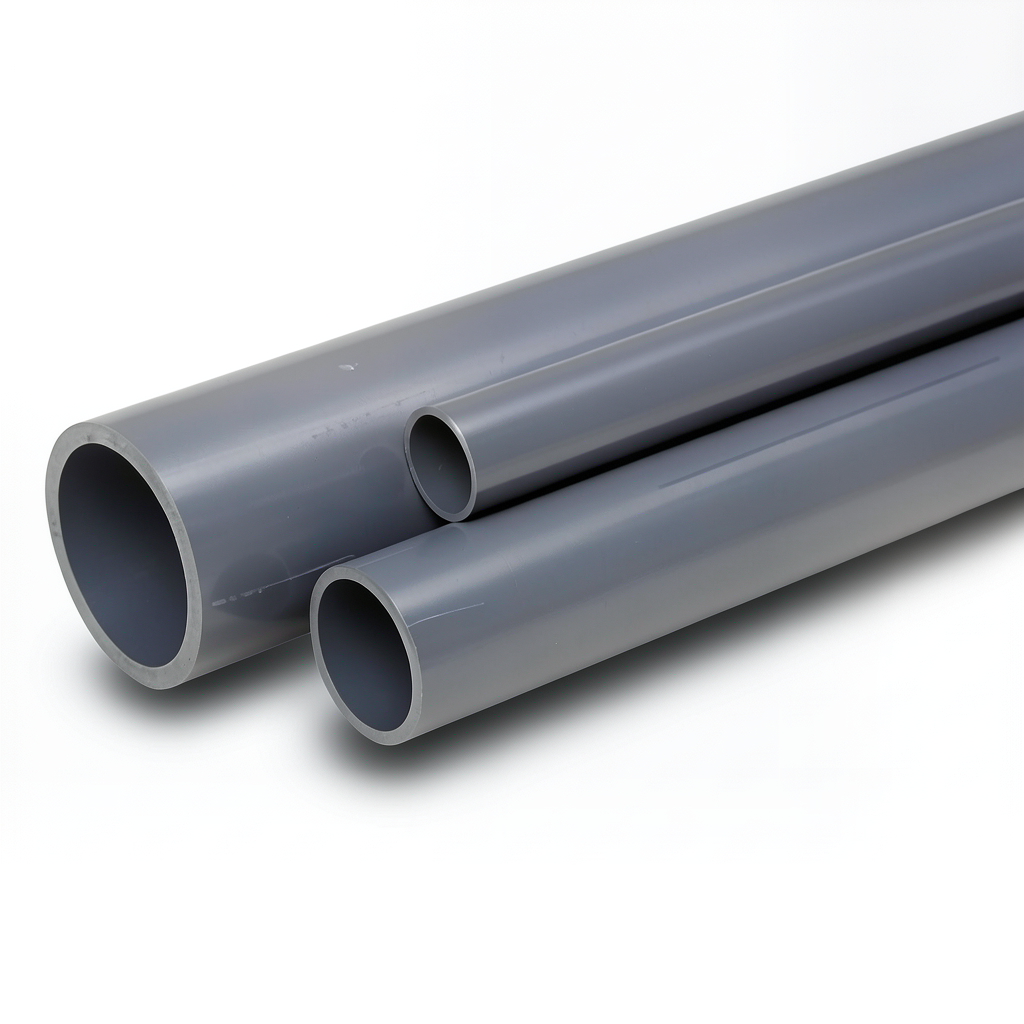 مواسير UPVC ضغط اسمي 12.5 بار قطر خارجي 200 مم سمك 9.6 مم