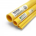 مواسير HDPE نيبروبلاست PE 100 ضغط 20 بار قطر خارجي 355 مم سمك 39.7 مم لون أصفر 