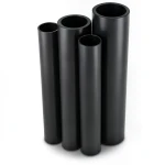 أنابيب HDPE PE 80 ضغط 10 بار قطر 280 مم سمك 20.6 مم أسود