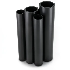 أنابيب HDPE PE 80 ضغط 10 بار قطر 280 مم سمك 20.6 مم أسود