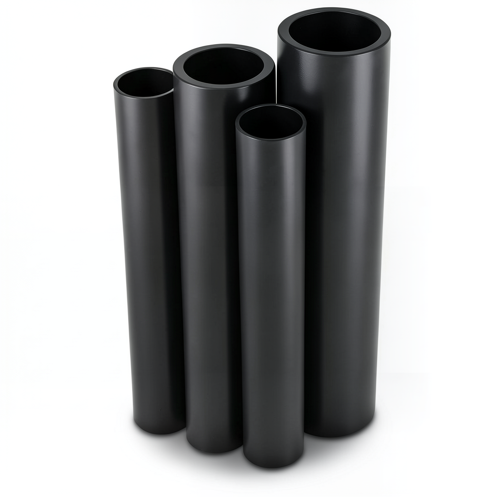 HDPE Pipes PE 80 Pressure 10 Bar Diameter 280 mm Thickness 20.6 mm Black